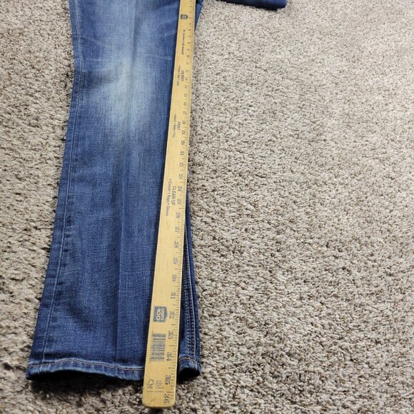 Seven7 Jeans Mens 36x35 Tag 36x34 Blue Slim Straight Fit Denim Dark Wash - Picture 5 of 8